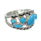 Southwest Authentic Sterling Silver Jewelry Turquoise Ring Size 5-3/4 AX84378
